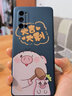 美殼殼 opporeno4手機(jī)殼女款Reno4Pro超薄防摔磨砂卡通軟殼直邊液態(tài)硅膠保護(hù)套網(wǎng)紅潮男 Reno4 Pro-【深海藍(lán)-豬星報(bào)喜】 曬單實(shí)拍圖