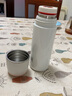 茶馬仕 316不銹鋼保溫茶杯車載水杯男女出差便攜杯子大容量帶提環(huán)茶隔 珍珠白 350ML 曬單實拍圖