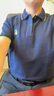 九牧王男裝POLO領(lǐng)短袖T恤夏季【冰藻泥】科技涼感親膚透氣短袖polo衫男 曬單實拍圖