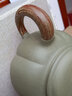 尊壺 宜興紫砂泡茶壺工藝美術師沈慧芳作品豆青泥香瓜壺280ml 曬單實拍圖