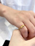 中國黃金（CHINA GOLD）黃金戒指女新款足金蝴蝶結戒指開(kāi)口調節指環(huán)結婚送女朋友生日禮物 足金戒指 約2.1g 曬單實(shí)拍圖