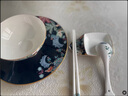 松遇景德鎮(zhèn)家用輕奢華高端盤子碗碟送禮組合陶瓷餐具套裝中式碗盤 北歐森林（豪華10人位） 61頭 曬單實(shí)拍圖