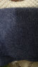 CACUSS纯羊毛围巾男士纯色商务冬季保暖针织围脖生日礼物礼盒装W0038 魅力藏青 实拍图