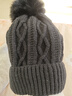 帽憶櫥帽子女冬季加絨保暖毛線(xiàn)帽女冬潮毛球針織帽韓版潮百搭加厚防寒帽 黑色 曬單實(shí)拍圖