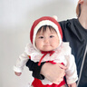 貝娜茜嬰兒帽子秋冬季新生兒胎帽嬰幼兒毛線帽小月齡男女寶寶護(hù)耳帽冬天 毛茸茸-紅色 0-6個(gè)月（37-44CM） 曬單實(shí)拍圖