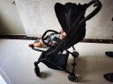 babynest婴儿推车可坐可躺轻便折叠新生儿0-3岁儿童车高景观宝宝避震伞车 酷炫黑[四代]+防风脚罩+全罩蚊帐 实拍图