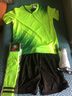 戰一鳴兒童足球服套裝男女童定制夏季足球運動(dòng)服裝隊服訓練衣服足球球衣 8833熒光綠 S （150-160cm） 曬單實(shí)拍圖