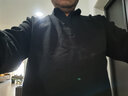 JEEP SPIRIT吉普休閑翻領(lǐng)男士長(cháng)袖t恤寬松春秋棉質(zhì)體恤繡標開(kāi)衩套頭上衣大碼 黑色 常規 5XL 200/116A 建議215-225斤 曬單實(shí)拍圖