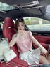 MeetMetro瑪依爾淺粉色連袖針織T恤女2025夏新款法式休閑減齡短袖上衣 淺粉【現(xiàn)貨閃電發(fā)】 S 曬單實(shí)拍圖