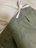 MARKLESS裤子男24年春季纯棉工装裤宽松休闲长裤CLB4835M 橄榄绿 L  晒单实拍图