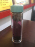 希諾（HEENOOR）雙層玻璃杯女士清新可愛(ài)泡花茶杯帶濾網(wǎng)網(wǎng)紅潮流高顏值隔熱水杯子 蒂芙尼藍(lán)【珠光杯蓋】 220ml 禮盒裝（帶茶隔） 曬單實(shí)拍圖