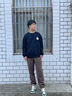 安踏（ANTA）搖粒絨長褲男冬季加絨保暖針織休閑運動褲子寬松束腳衛(wèi)褲 【加絨】栗褐色-2 L (男175) 曬單實拍圖