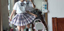 【JK制服官方】元氣少女jk制服裙正版女套裝學(xué)生裝學(xué)院風(fēng)日系女裝jk制服少女校供感全套 溫柔一刀+短袖襯衫+領(lǐng)花 L【尺碼偏小】 曬單實(shí)拍圖