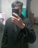 威登羊秋冬季韓版男士毛呢大衣套裝男中長(cháng)款青年風(fēng)衣男加厚呢子外套衣服 黑色外套+黑高領(lǐng)毛衣+黑毛呢西褲 2XL 【高質(zhì)量】 曬單實(shí)拍圖