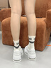 CHERY KALLY輕奢厚底氣墊休閑運(yùn)動(dòng)板鞋女2025新款百搭真皮小白鞋時(shí)尚女鞋 CHERY&KALLY 白色 -增高6cm 37 曬單實(shí)拍圖