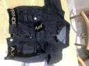G.DUCKKIDS小黃鴨男童牛仔套裝春裝洋氣春秋季寶寶帥氣男孩兒童炸街兩件套男 黑色 外套+褲子 120 曬單實(shí)拍圖