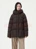 坦博爾羽絨服女連帽大碼寬松柔軟舒適保暖外套530512Z 大象咖啡 160  曬單實(shí)拍圖