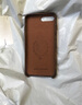 萊克瑪納 適用于蘋(píng)果8/7真皮手機殼iphone7P/8plus半包防摔輕薄保護套龜裂紋頭層牛皮棕色 龜裂紋頭層牛皮蘋(píng)果7P/8P【5.5英寸】 曬單實(shí)拍圖
