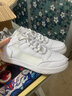 狄德拉頭層牛皮小白鞋女2026春夏百搭平底透氣單鞋休閑運動(dòng)軟底高幫板鞋 白灰網(wǎng)面+橡膠大底 38 (240mm) 標準碼 曬單實(shí)拍圖