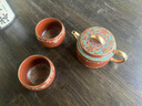 蘇氏陶瓷（SUSHI CERAMICS）紫砂壺敦煌寶相花一壺二杯陳瑞玲老師作品禮盒裝伴手禮 敦煌寶相花【一壺兩杯】 曬單實(shí)拍圖