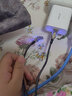 安芙洛雙彎頭旋轉快充type-c數據線(xiàn)帶燈安卓充電線(xiàn)器閃充通用蘋(píng)果iQOO華為榮耀vivo小米紅米OPPO手機快速 type-c接口-炫酷黑尼龍編織線(xiàn)-雙彎頭旋轉 2米 曬單實(shí)拍圖