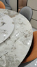 美之印象高端大理石餐桌椅組合帶轉盤(pán)現代簡(jiǎn)約輕奢巖板圓桌小戶(hù)型飯桌 中花白（高端加厚大理石） 1.5米 一桌十椅(帶轉盤(pán)) 曬單實(shí)拍圖