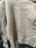 无印良品 MUJI 女式 含牦牛绒骆驼绒圆领毛衣 长袖针织衫秋 冬季 烟熏粉色 M-L 165/88A 实拍图