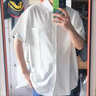 杭潮社夏季男士短袖襯衫套裝痞帥輕熟風(fēng)冰絲襯衣青少年修身休閑一套搭配 淺綠色襯衫+西裝褲【兩件裝】 XL 曬單實拍圖
