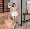 NINE WEST/玖熙輕奢品牌運動鞋女2025秋新款厚底增高休閑舒適交叉綁帶女鞋 灰/米 35 (225mm) 曬單實拍圖