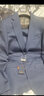 培羅蒙（BAROMON）【64.1%羊毛】西服套裝男修身職業(yè)西裝整套商務(wù)正裝結婚新郎男 藍灰色 180A 西褲碼數請備注 曬單實(shí)拍圖