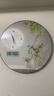 LZJV現代簡(jiǎn)約圓形綠植萬(wàn)年歷電子鐘表掛鐘客廳玄關(guān)裝飾畫(huà)創(chuàng  )意掛墻時(shí)鐘 清新綠植 B款（晶瓷平面+不帶燈 圓直徑50cm-PVC包邊(時(shí)鐘+日歷) 曬單實(shí)拍圖