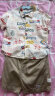 巴厘小猪男童夏装套装男孩2022新款帅气时髦儿童炸街衬衫宝宝衣服夏季短袖 米色 90cm 晒单实拍图