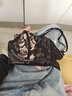 雅姿花內(nèi)衣女小胸聚攏性感純欲法式蕾絲文胸罩套裝薄款半杯防下垂軟鋼圈 黑色 M 34/75(ABCD通杯薄約0.2CM) 曬單實(shí)拍圖