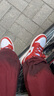 耐克（NIKE）aj1女鞋 AIR JORDAN 1 LOW 低幫防滑減震休閑運動(dòng)復古籃球鞋 FJ3465-160 白紅 新年款 36 曬單實(shí)拍圖