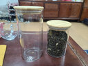 美斯尼 茶葉罐便攜玻璃小號迷你旅行茶罐子茶具普洱醒茶罐茶葉盒茶缸玻璃密封儲物罐玻璃瓶實(shí)木竹蓋大號家用 1100ml 曬單實(shí)拍圖