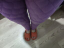 俞兆林保暖裤女加绒加厚秋冬羽绒护膝羊毛填充打底秋裤内穿三层棉裤 紫色 XL  实拍图