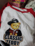 Classic Teddy精典泰迪儿童短袖T恤童装女童上衣男童夏装宝宝衣服1 棒球帽子熊同色插肩大红 130 实拍图