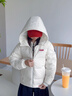 鴨鴨（YAYA）【中國丨時(shí)空道宇】YAYA鴨鴨兒童羽絨服冬季面包服中大童國潮外套 象牙白色 140 曬單實(shí)拍圖