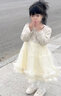 安妮優(yōu)兒女童連衣裙春秋2025新款洋氣兒童裙子小女孩衣服小香風(fēng)秋款公主裙 杏色加絨 130 曬單實(shí)拍圖