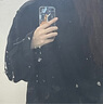 H&M女裝毛呢外套冬季女士高級感時尚仿風衣外套1233044 黑色 160/88 S 曬單實拍圖