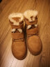 AU&MU澳洲冬季羊皮毛一体雪地靴男女大码中筒靴子加绒加厚保暖防滑棉鞋 N375栗色 43 实拍图