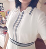 顏域（YANYEE）短袖通勤拉鏈襯衫裙子連衣裙女2024年夏季新款收腰顯瘦中長(zhǎng)裙 淺杏 XL/42 曬單實(shí)拍圖