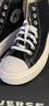 匡威（Converse）女子Chuck Taylor SEASONAL高幫系帶帆布鞋/硫化鞋 568497C 39 曬單實(shí)拍圖