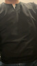 倉石一樹(shù) KAZUKI KURAISHI潮牌重磅230g高端新疆長(cháng)絨棉長(cháng)袖T恤男2025春秋V領(lǐng)休閑內搭打底衫 黑色 2XL 曬單實(shí)拍圖