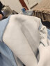 TEEK春秋款圓領(lǐng)中山衛衣男裝外套上衣 男士秋冬季新款休閑套頭衫衣服 【加絨 】JD18B白 XL 曬單實(shí)拍圖