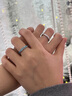 玟諾奇蒹葭白露情侶銀戒指男女定情表白對(duì)戒生日新年圣誕節(jié)禮物送男女友 J084 蒹葭白露情侶戒指 曬單實(shí)拍圖