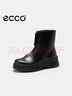 愛(ài)步（ECCO）靴子女 拉鏈牛皮舒適厚底中筒時(shí)尚瘦瘦靴 蹤跡220743 黑色36 曬單實(shí)拍圖