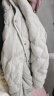 坦博尔羽绒服女短款时尚菱格收腰宽松保暖女士外套TD238268 风语白 160  晒单实拍图