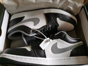 耐克（NIKE）【潮】Air Jordan aj1 Low板鞋男子低幫透氣休閑耐磨運(yùn)動(dòng)籃球鞋 553558-040 黑白灰/影子 41 曬單實(shí)拍圖