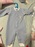 班杰威爾（Banjvall）嬰兒衣服春秋夾棉連體衣0-2歲男女寶寶純棉長(cháng)袖睡衣新生兒哈衣 加厚淺藍熊哈衣 80cm (建議9-12個(gè)月身高73-80cm) 曬單實(shí)拍圖